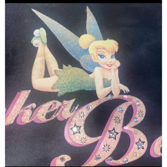 Disney Tinker Bell Black Bag Disney zipper tab - Picture 2 of 4